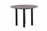 Havsten spisebord &Oslash;106cm med glasbordplade sort