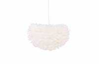 Nicola loftlampe &Oslash;45cm i hvid med fjerlook