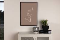 Plakat Siluette 70x100cm brun
