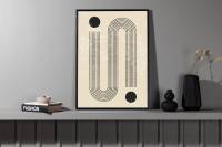 Plakat Pantheon 21x30cm beige