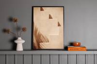 Plakat Stairs 50x70cm beige