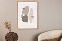 Plakat Shapes 30x40cm beige