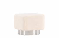 Newton puf 45x38cm i polyester hvid