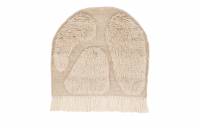 Jakobs&ouml; v&aelig;gt&aelig;ppe i bl&oslash;d uld 62x50cm offwhite