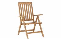 Kenya havestol 5-position og foldbar i teak