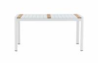 Togo have spisebord 150x90cm hvid og teak