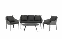 Spoga havem&oslash;bels&aelig;t med 2-personers sofa m&oslash;rkegr&aring;