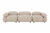 Mika modulsofa Beige/S&oslash;lv &ndash; elegant og stilren 3 dele