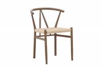 Alfons spisebordsstol med reb og tr&aelig;look