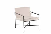 Rakel l&aelig;nestol i velur polyester beige