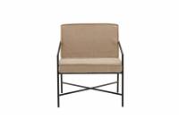 Rakel l&aelig;nestol i polyester beige