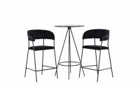 Bistro barbordss&aelig;t med bord &Oslash;60cm og to Lui barstole