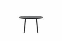 Giardini rundt havebord &Oslash;120cm i sort aluminium