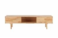 Sk&auml;rhamn TV-bord 45x200x55cm gummitr&aelig; natur