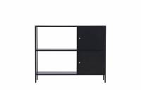 Salta skab 100x75 cm sort