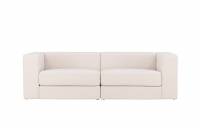 Lumi sofa 3-personers hvid stof