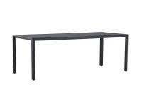 Giardini havebord 200x90cm i sort aluminium