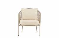 Lindos loungestol med hynder beige