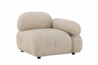 Mika modul sofa 95x80cm venstrehj&oslash;rne beige