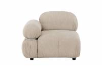 Mika modul sofa 95x80cm h&oslash;jrehj&oslash;rne beige