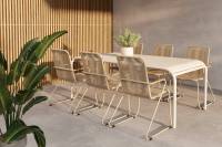 Borneo havem&oslash;bels&aelig;t med bord og 6 stole beige