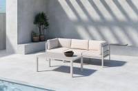 Copacabana loungesofa 2 + 1 modul med hynder og bord beige