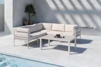 Copacabana hj&oslash;rne loungesofa 3 + 2 modul med hynder og bord beige