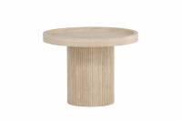 Krille sidebord &Oslash;60cm MDF i travertinlook beige