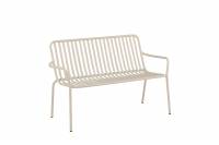 Peking haveb&aelig;nk i aluminium 130x64cm beige