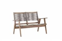 Little John havesofa 120x72cm i akacietr&aelig; med reb brun