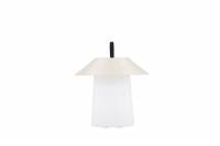 Rubu bordlampe &Oslash;24&times;26 cm &ndash; Beige/hvid
