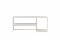 Staal sofabord 120x50cm beige