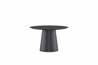 Lanzo havebord rundt &Oslash;120cm i sort aluminium