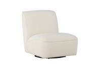 My loungestol hvid boucl&eacute;