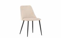Night spisebordsstol med beige velour og sorte ben