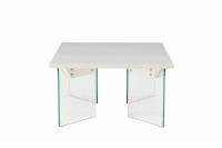 Ester sofabord 120x80x42 cm i glas og betonlook
