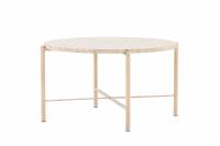 Sandhamn sofabord rundt &Oslash;70cm beige