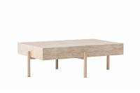 Vadholmen sofabord 126x82cm hvidpudset