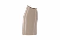 Ernst vase 23x12x9cm glaseret stent&oslash;j beige