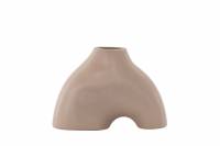 Kento vase 15x21x8cm glaseret stent&oslash;j lyser&oslash;d