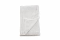 Ally plaid 170x130cm 100% polyester med chenille-look hvid