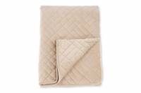 Jilly senget&aelig;ppe i velour-look 260x260cm beige