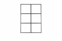 Leif rumdeler 150x210cm med glas og sort metal