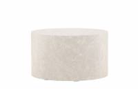 York sofabord rundt &Oslash;80cm beige