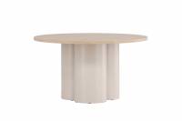 Olivia sofabord med hvidpudset bordplade &Oslash;80cm beige