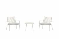 Mykonos havem&oslash;bels&aelig;t med to loungestole og bord beige
