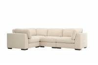 Salerno hj&oslash;rnesofa i 4 moduler beige