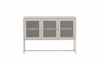 Malla glasskab med 3 l&aring;ger 120x80x40cm beige