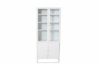 Bakal vitrineskab 190x80x40,5cm hvid