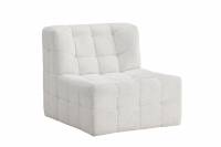 Malou l&aelig;nestol 80cm polyester beige